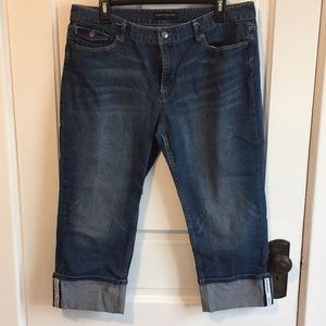 Banana Republic cuffed denim capris